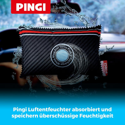 PINGI Entfeuchter Auto Haus, wiederverwendbare Luftentfeuchter Beutel 2 x 350 g | Kieselgel gegen Fe