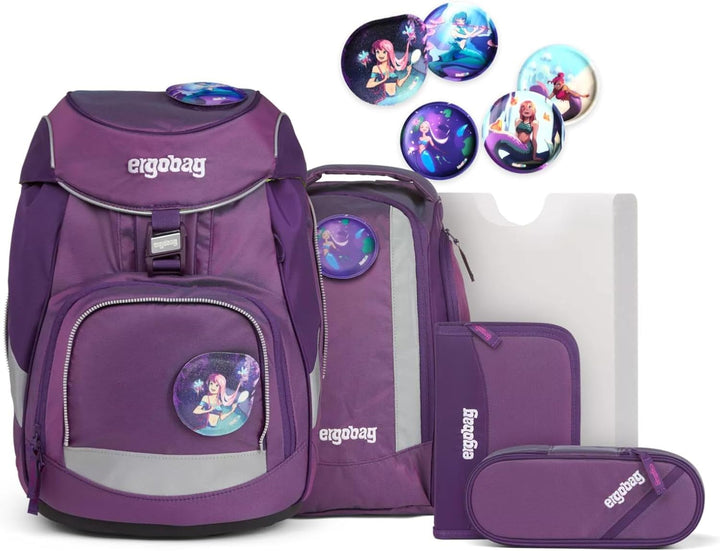 ergobag pack Set ergonomischer Schulrucksack, Set 6-teilig