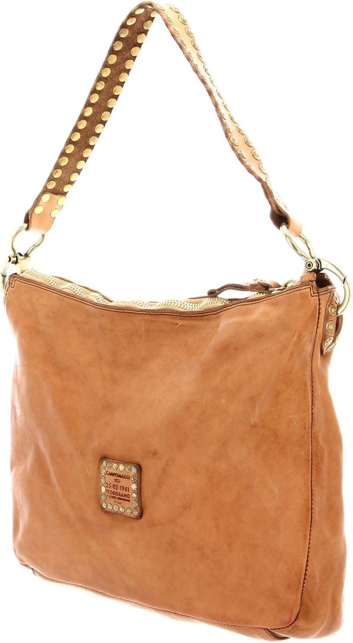 Campomaggi Alabama - Schultertasche 35 cm cammello