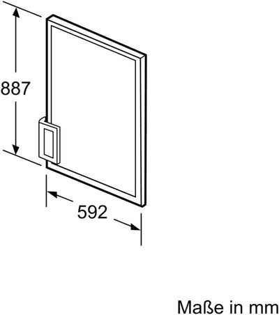 Siemens KF20ZAX0 Kühlschrankzubehör / Türen / cm Höhe / l Kühlteil / l Gefrierteil / Dekortüre mit A