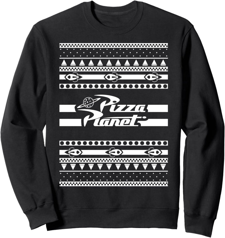 Disney Pixar Toy Story Christmas Pizza Planet Print Sweatshirt
