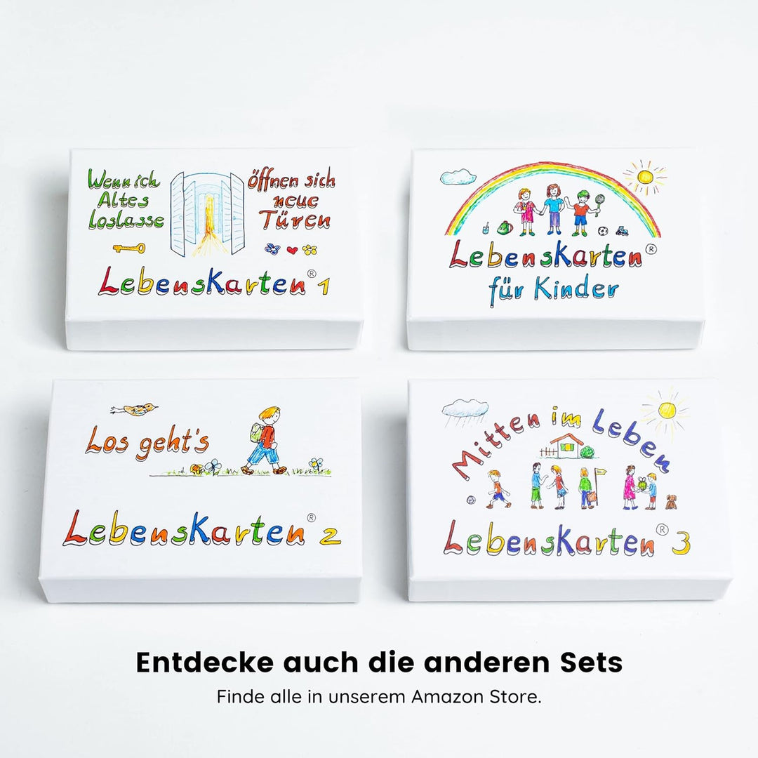Lebenskarten 2 "Therapiebox" von Barbara Völkner (88 Karten, beschichtet, A7 Format: 7,5x10,5cm) | T