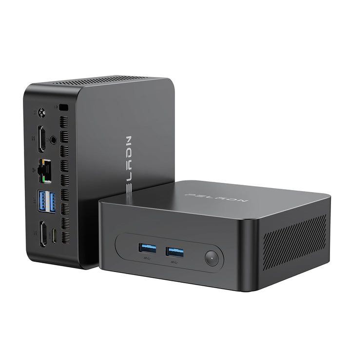 PELADN Mini PC, 7505(up to 3.5GHz),8GB LPDDR4/256GB SSD,Type-C/Dual HDMI 4K/60Hz Triple-Display WiFi