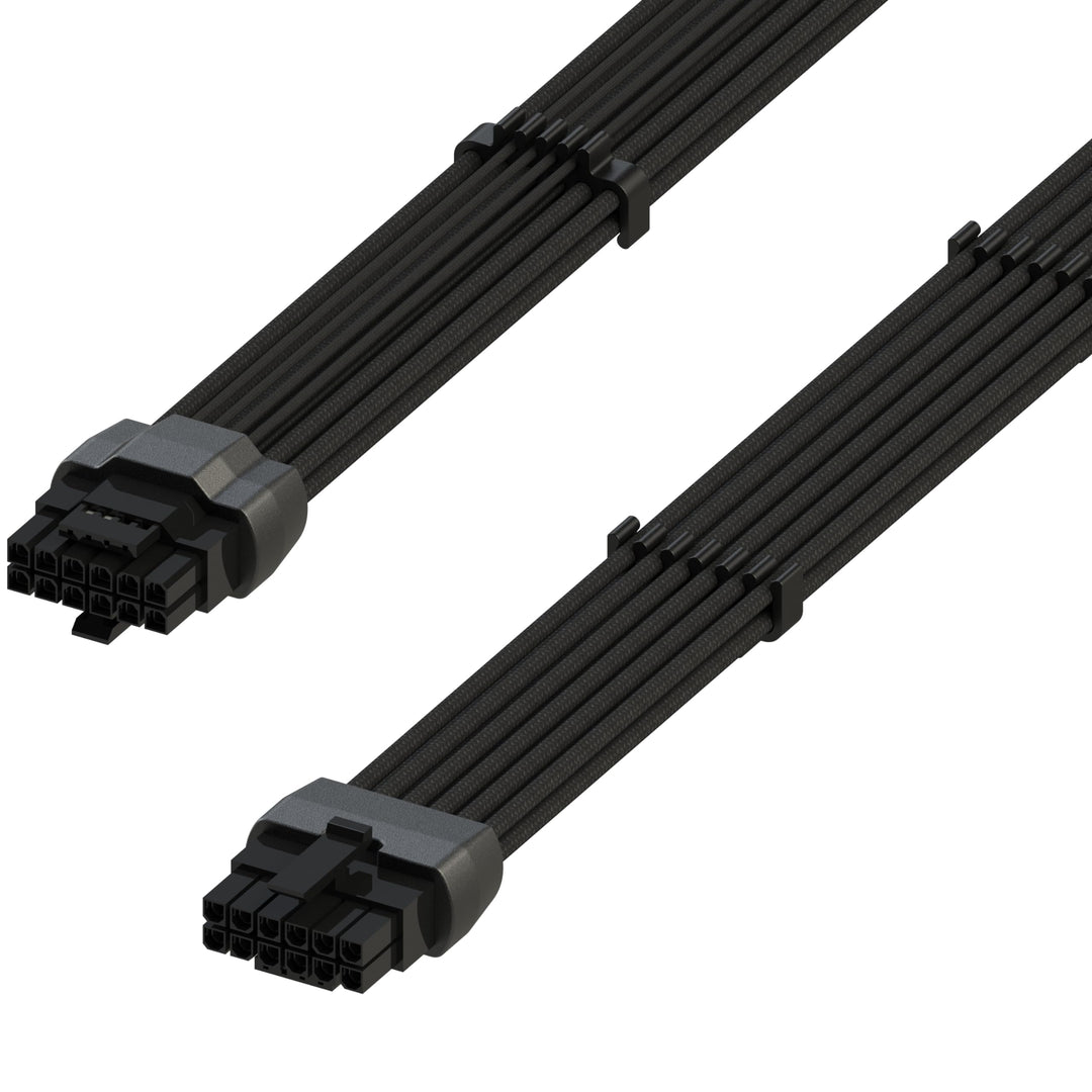 LINKUP - AVA 600W PCIE 5.0 16Pin (12+4) Hochstrom-Netzkabel┃Gepresster &amp; gelöteter Typ 16AWG ummante