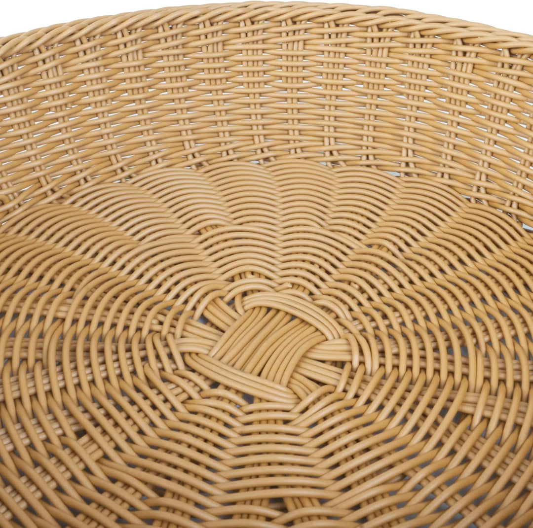 Mahlzeit Rattan Brotkorb mit Deckel | 42 x 39 x 29 cm | Rund | Brotkasten mit Sichtfenster, Brotkast