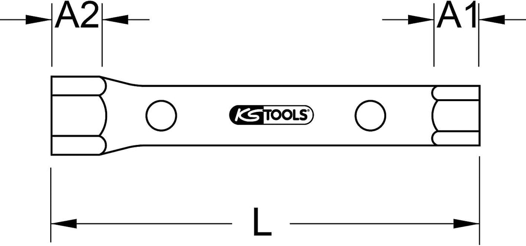 KS Tools 518.0886 CLASSIC Rohrsteckschlüssel, 46x50mm