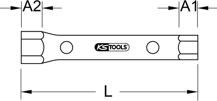 KS Tools 518.0886 CLASSIC Rohrsteckschlüssel, 46x50mm