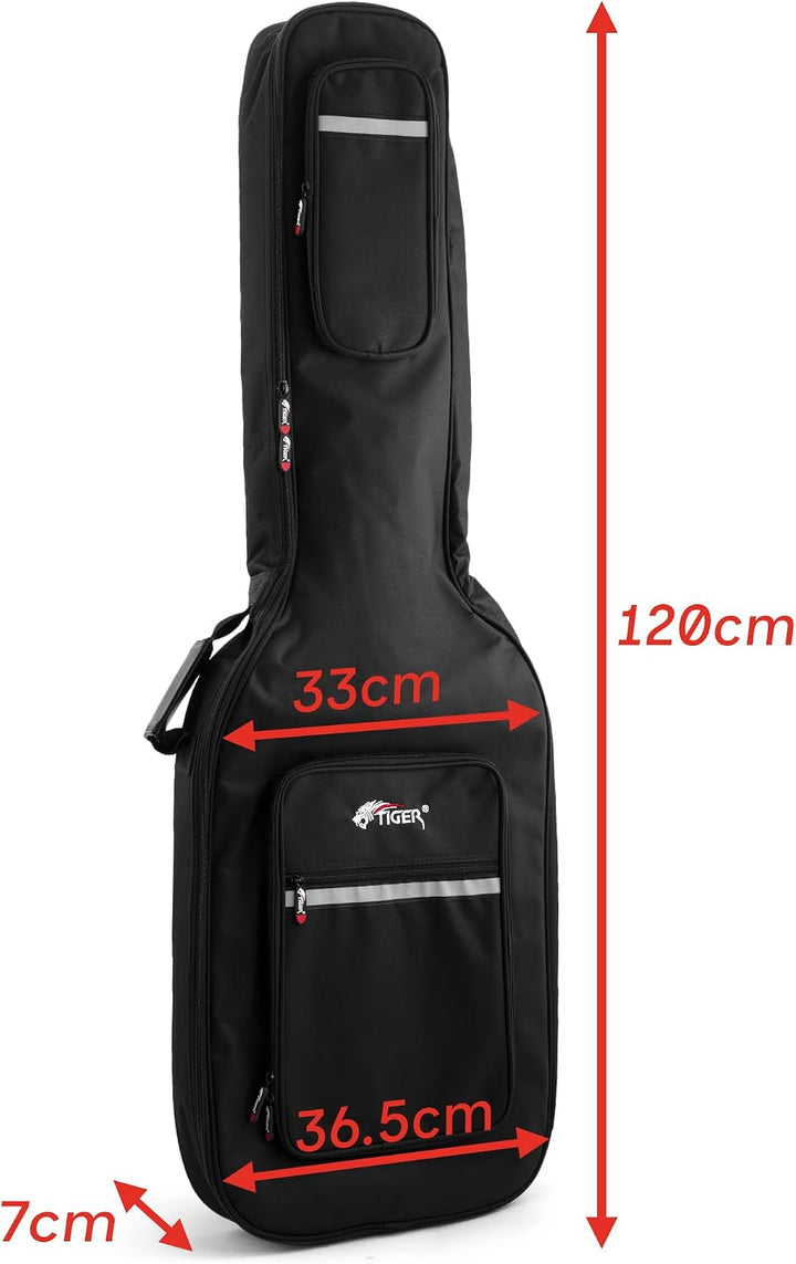 Tiger GGB35-BS Tasche für Bassgitarre Bass/Padded, Bass/Padded