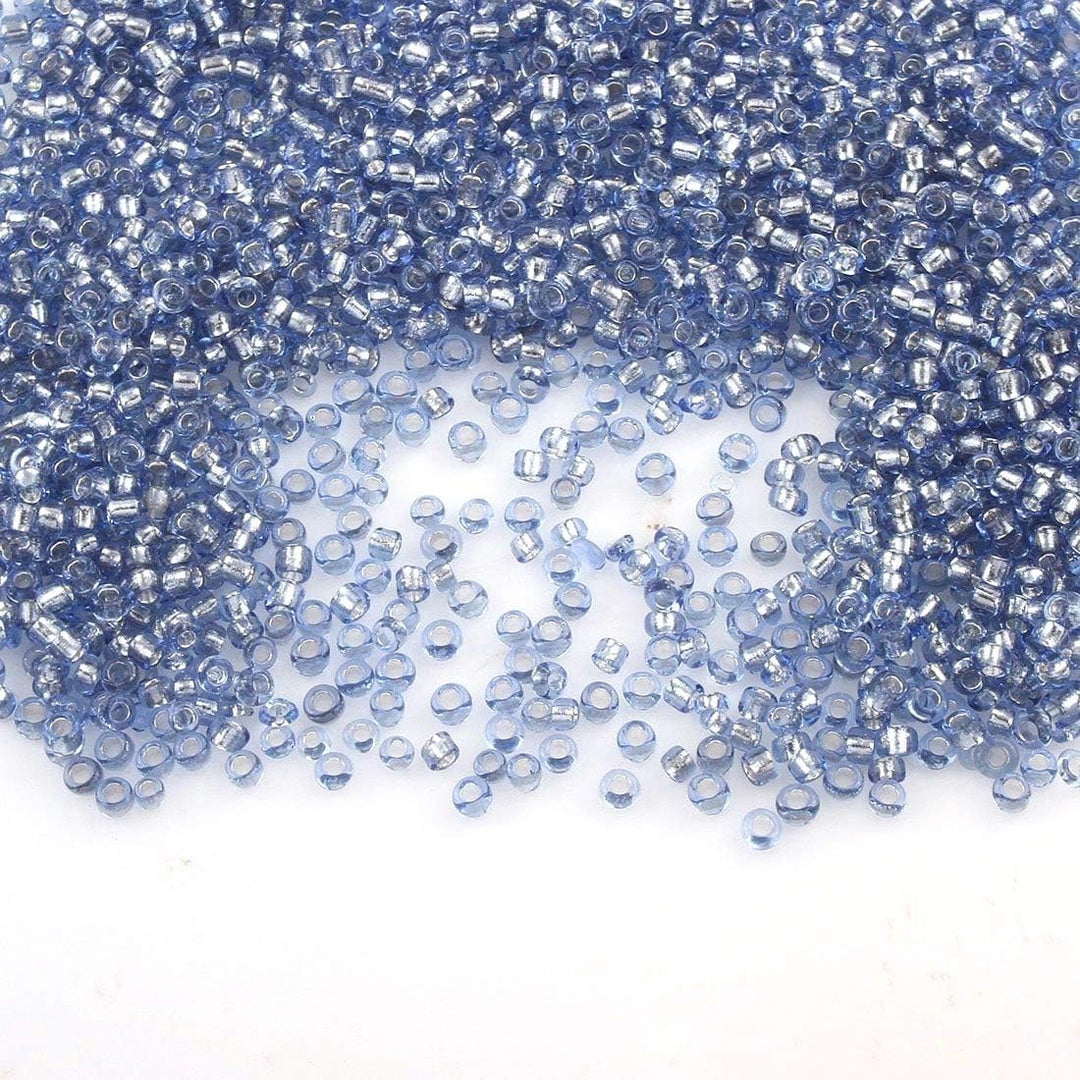 4,5 Kilo Rocailles Perlen Silbereinzug Set 2mm 10 farben 11/0 Glasperlen Grosshandel Perlenset, POST