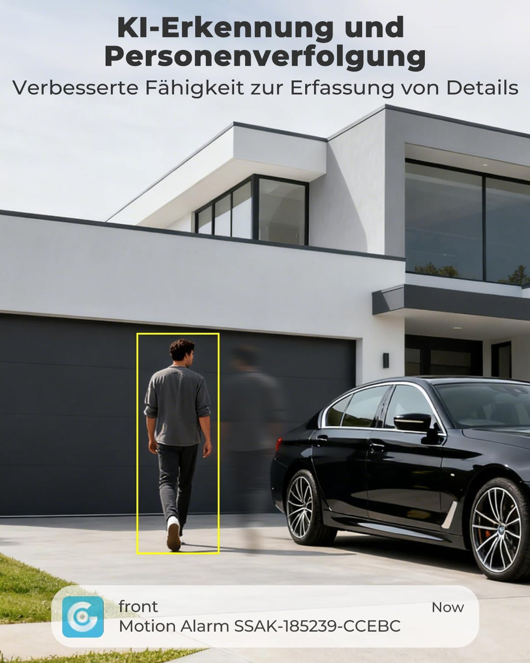 GENBOLT 2.5K AOV Solar Überwachungskamera Aussen WLAN Kabellose, 7/24-Aufzeichnung 3MP+3MP IP Kamera