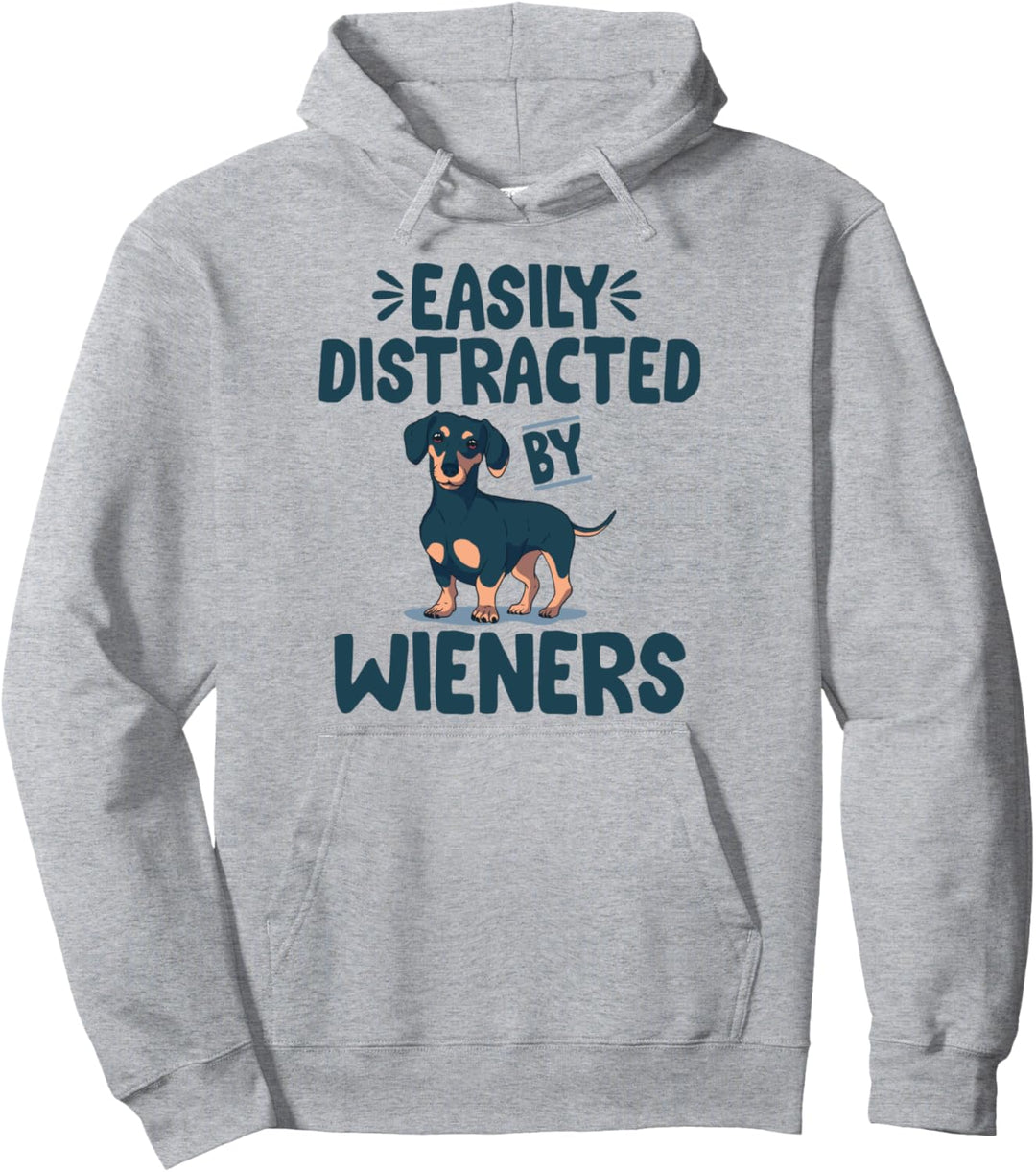 Leicht ablenkbar durch Dachshund | Lustiges Dackel Dachshund Pullover Hoodie