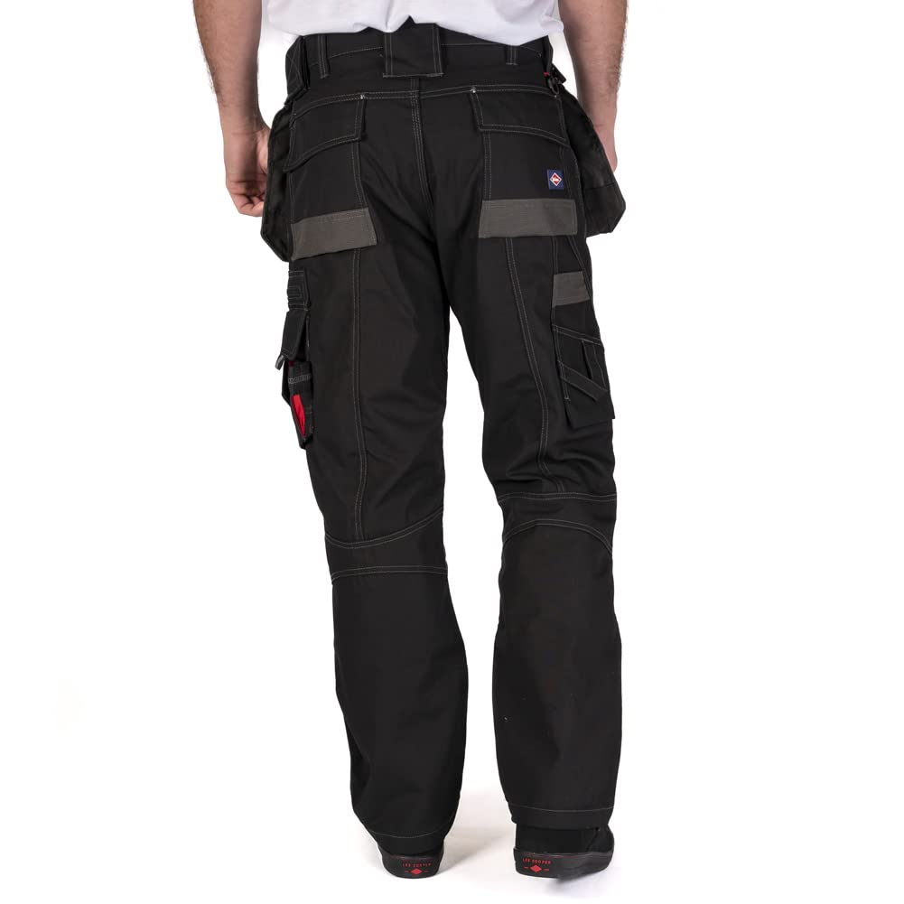 Lee Cooper LCPNT224 Cargo-Hose mit Holstertasche - Arbeitshose 32W / 33L Blau, 32W / 33L Blau