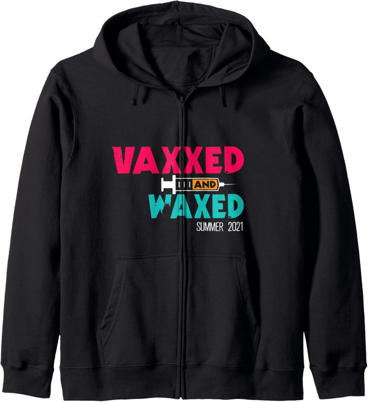 Vaxxed and Waxed Summer 2021 Vacation Kapuzenjacke