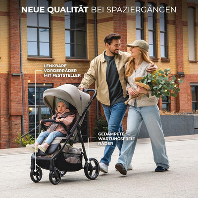 Kinderkraft TRIG 3 Kinderwagen, Kinderbuggy, Liegewagen, Sportwagen, Buggy, Zusammenklappen, Breite