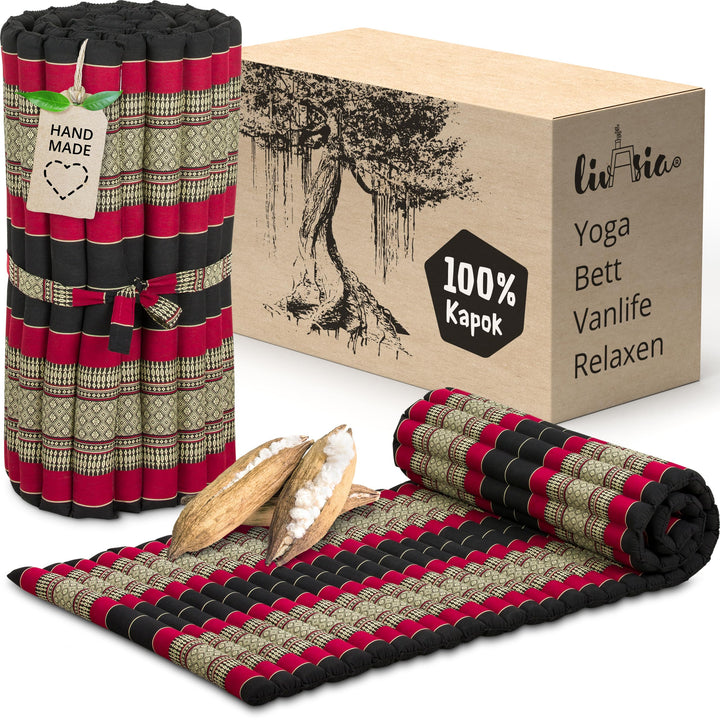 livasia Rollmatte Rollmatratze M schmal Einzelbett - 200x75x4,5cm - Gästebett Gästematratze 1 Person
