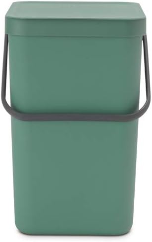 Brabantia Sort & Go Mülleimer, Kunststoff, Tannengrün, 25L Fir Green 25 Liter Mülleimer, Fir Green 2