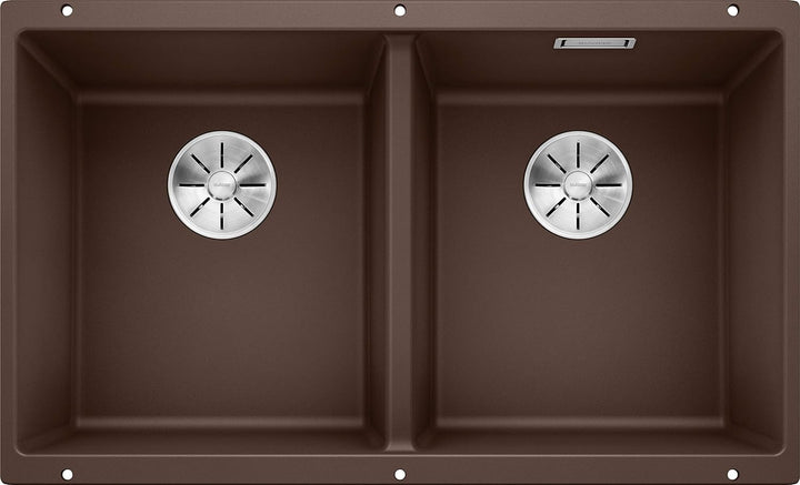 BLANCO SUBLINE 350/350-U | SILGRANIT cafe | Einbauart: Unterbau | ohne Ablauffernbedienung | 80er Un