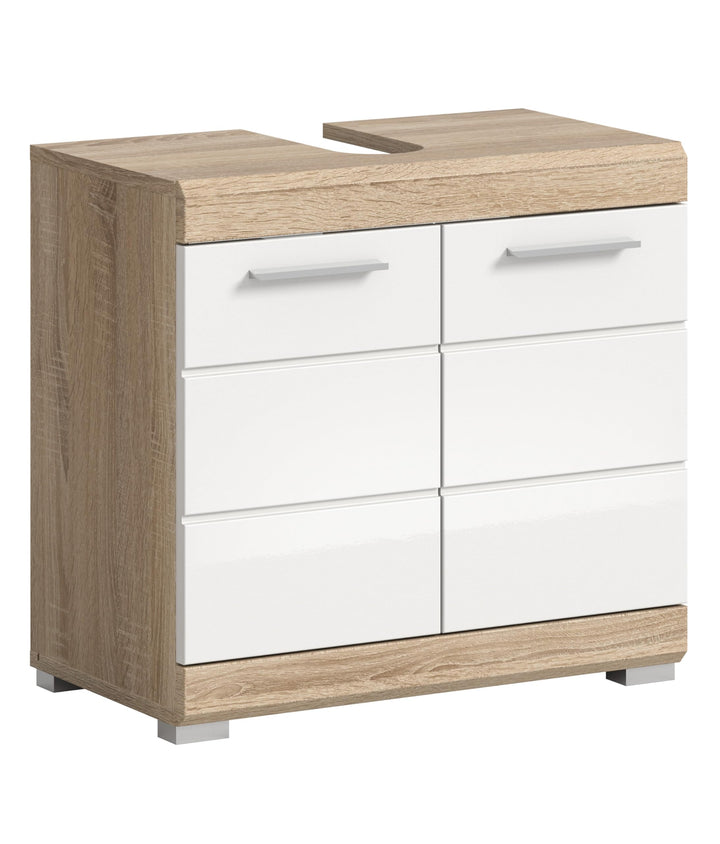 xonox.home Badezimmer Lambada X06F1705 Waschbeckenunterschrank Unterschrank Schrank in Front weiss H