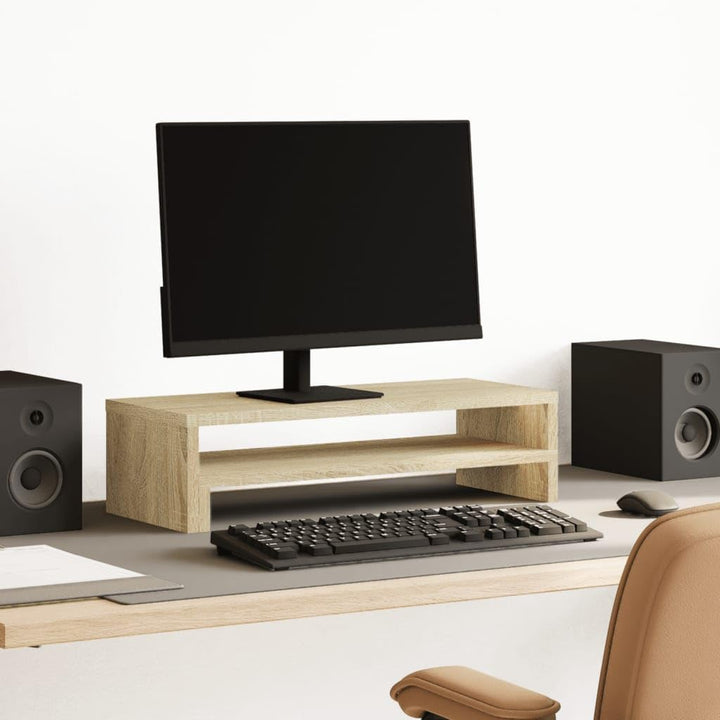 vidaXL Monitorständer, Unterbau Bildschirm Laptop Ständer, Tisch Erhöhung für PC Monitor Drucker, Bi