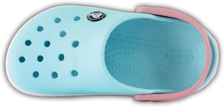 Crocs Unisex Kinder Crocband K Clog 28/29 EU Ice Blue White, 28/29 EU Ice Blue White
