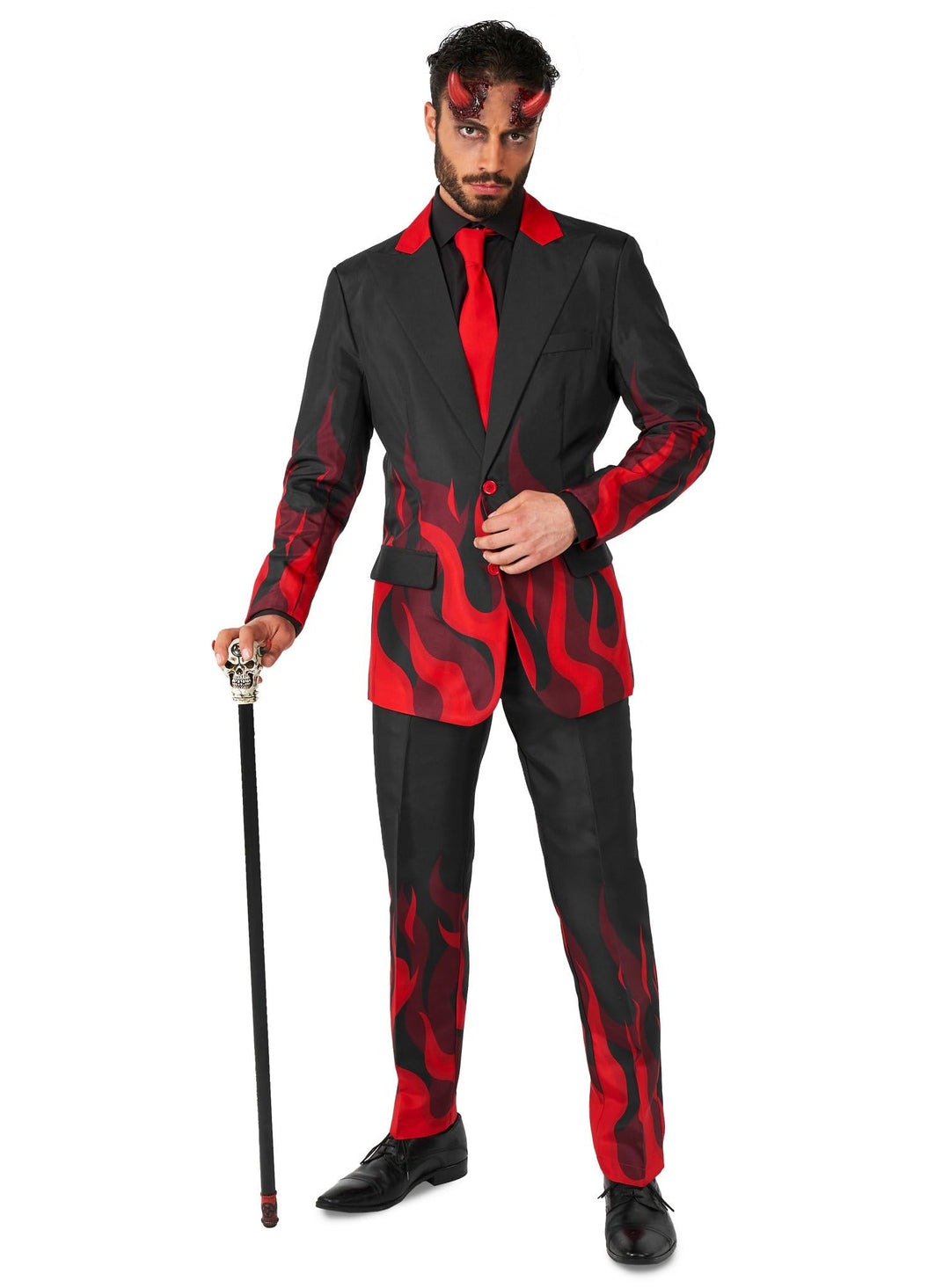Suitmeister Herren-Weihnachtsanzug – hässliches Festtagsoutfit – bestehend aus Blazer, Hose und Kraw