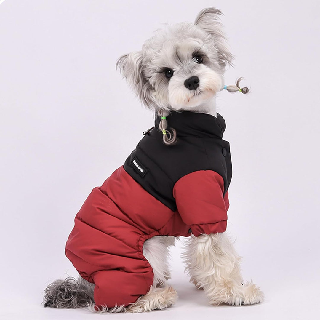 Winter-Hundemantel mit Stehkragen, winddicht, wasserdicht, warme Hundejacke für kaltes Wetter, vierb