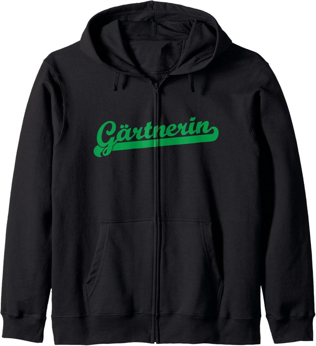 Gärtnerin Retro Schrift für Gärtnerinnen Kapuzenjacke