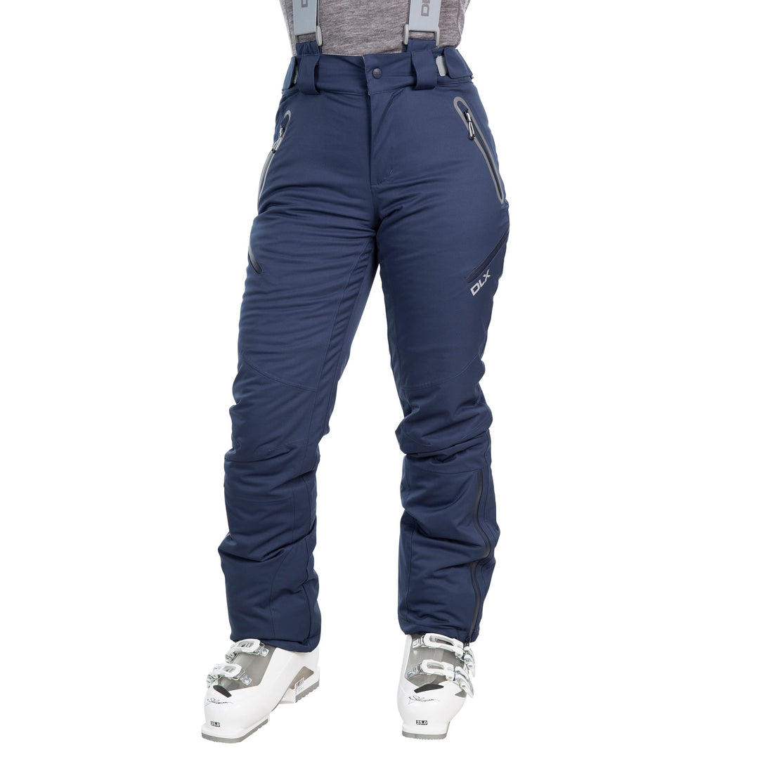 Trespass Damen wasserdichte Skihose mit Knöchelreissverschlüssen und abnehmbaren Hosenträgern Mariso
