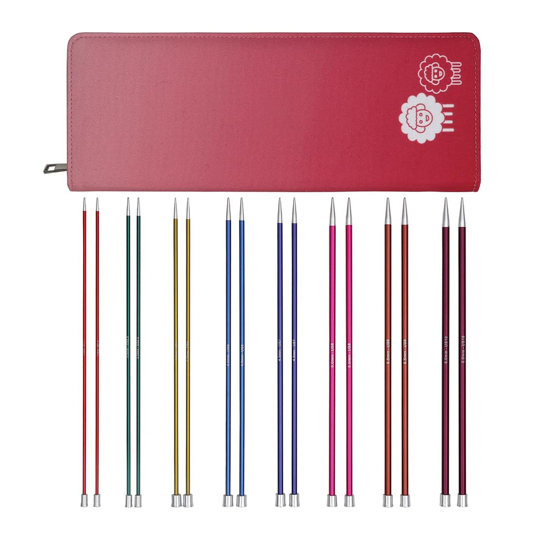 KnitPro Einspitz-Stricknadel-Set – Zing (35 cm) – 2,50–6,00 mm 35cm Zing, 35cm Zing