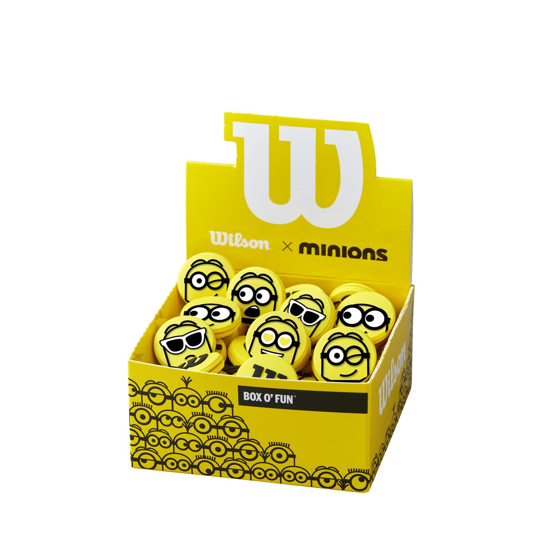 Wilson Unisex-Adult Minions 2.0 Vibration Dampeners Tennis Dampener 75 PK EU Yellow, 75 PK EU Yellow