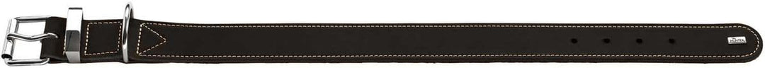 HUNTER AALBORG SPECIAL Hundehalsband, Leder, strapazierfähig, komfortabel, 60 (M-L), schwarz schwarz