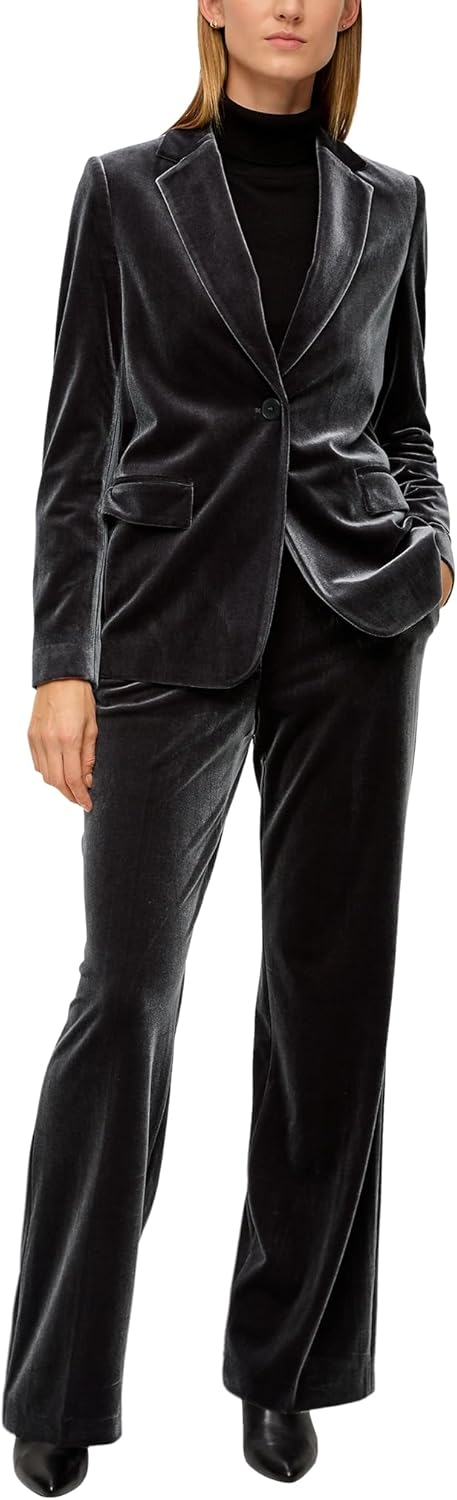 s.Oliver BLACK LABEL Damen Samt Blazer 38 9897, 38 9897