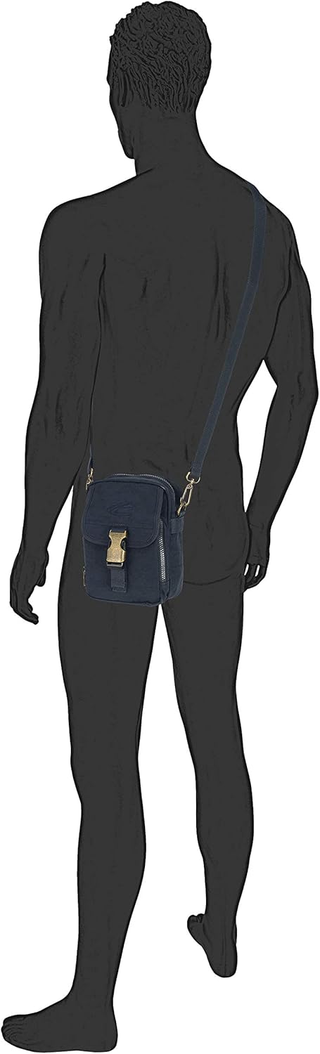 camel active bags Journey Herren Umhängetasche Crossbody Bag Klein 16 x 8 x 21,5 Dark Blue, 16 x 8 x