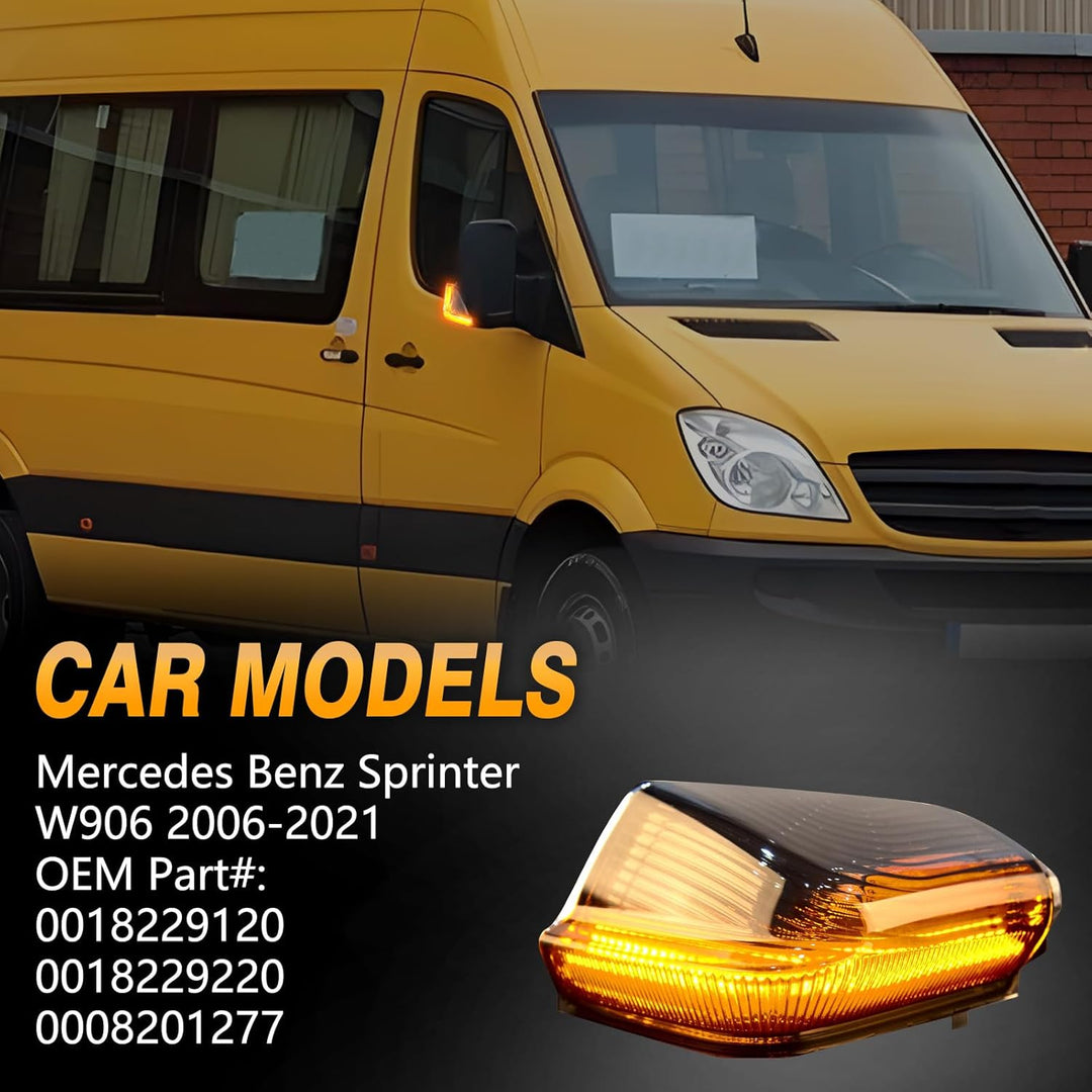 LED Spiegelblinker für Mercedes Benz Sprinter W906, LED Blinker Seitenblinker mit Canbus Fehlerfrei,