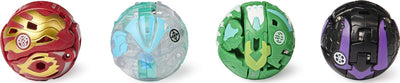 BAKUGAN Baku-Gear Pack mit 4 Armored Alliance (2 Ultra und 2 Basic Balls) und 1 Set Baku-Gear inkl.