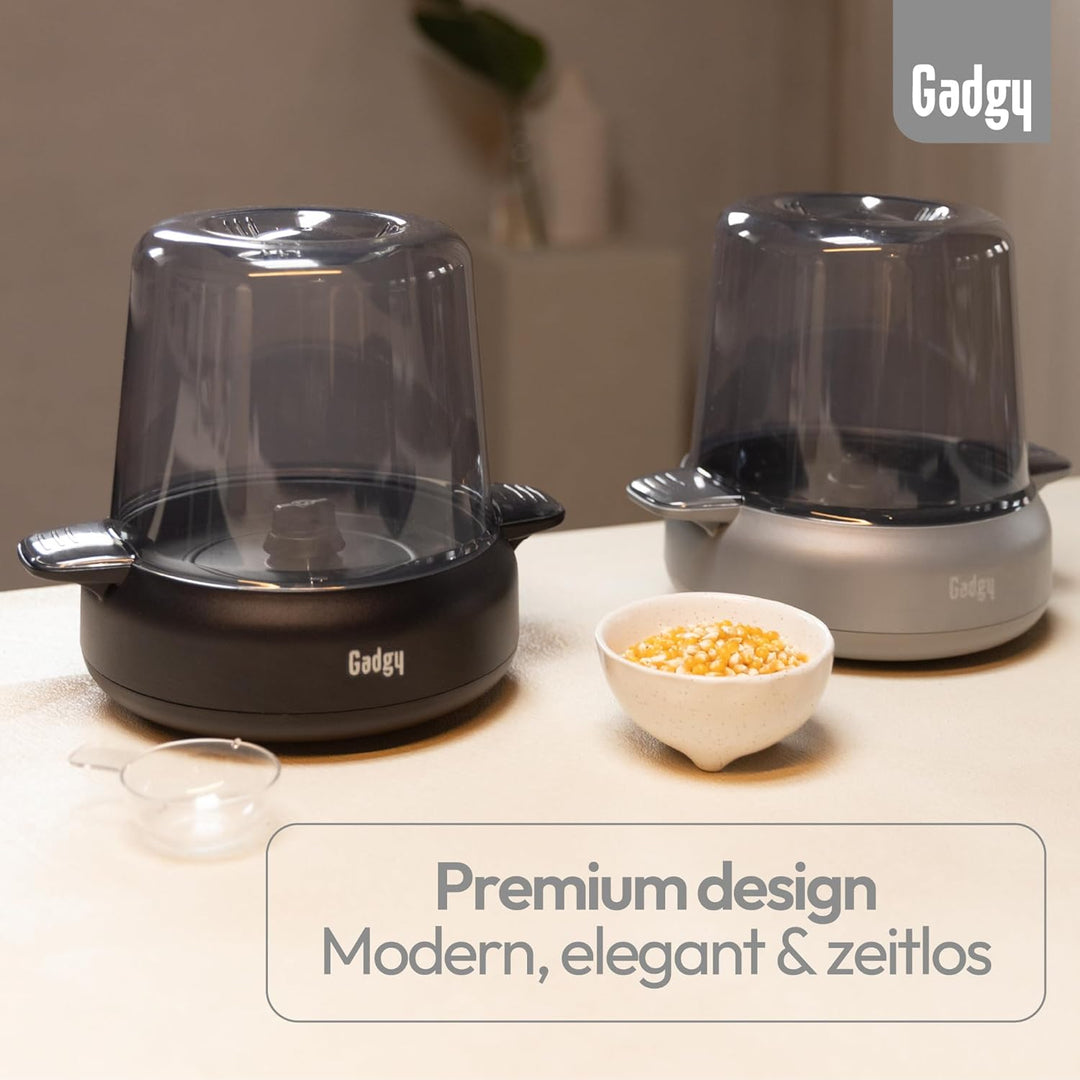 Gadgy Popcorn Maschine Premium - Popcorn Maker Heissluft 4,5 L - Popcornmaschine mit Antihaftbeschic