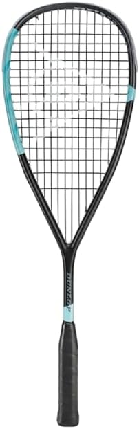 Dunlop Blackstorm Ti Titanium Squash Racauet (Schwarz/Türkis)
