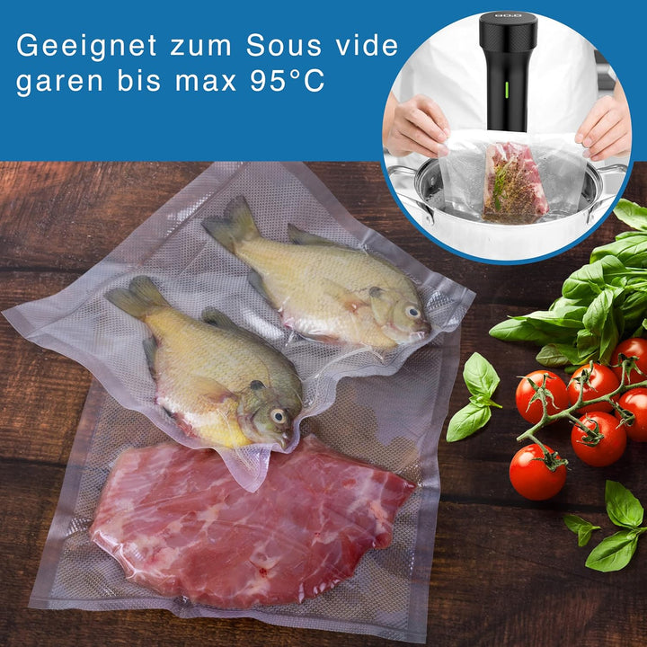Ultratec 331400000756 Vakuumierrollen im Set, 4 Rollen in 2 Grössen, Plastic, Transparent, Vakuum ro