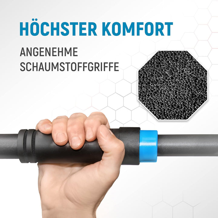 NEOLYMP Klimmzugstange Türrahmen ohne Schrauben mit Pull up Bar E-Book - Klimmzugstange verstellbar