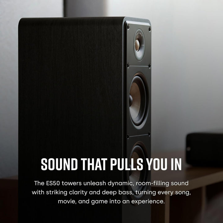 Polk Audio Signature Elite ES50 hochauflösender HiFi Standlautsprecher fürs Heimkino, Hi-Res Zertifi
