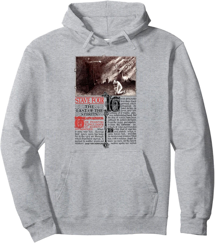 Ebenezer Scrooge A Christmas Carol Ghost of Christmas Future Pullover Hoodie