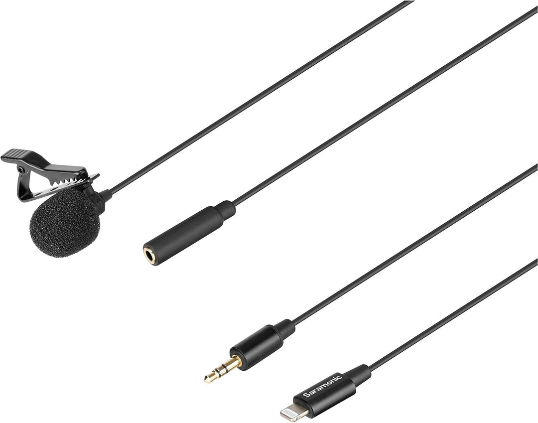 Saramonic Lavalier-Mikrofon mit Lightning für Apple iPhone oder iPad mit integriertem 2 m Kabel (Lav