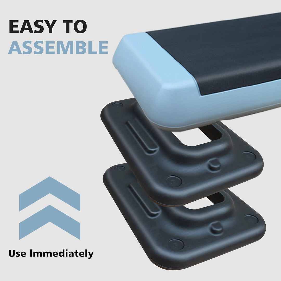 Gecheer Aerobic Stepper, Workout Step Platform, 76cm x 35cm, ABS Material, Höhenverstellbar, für Fit