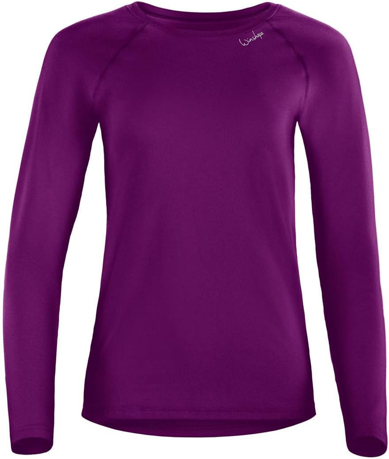 WINSHAPE Damen Damen Light and Soft Long Sleeve Top Aet118ls Yoga-Shirt (1er Pack) M Lila, M Lila