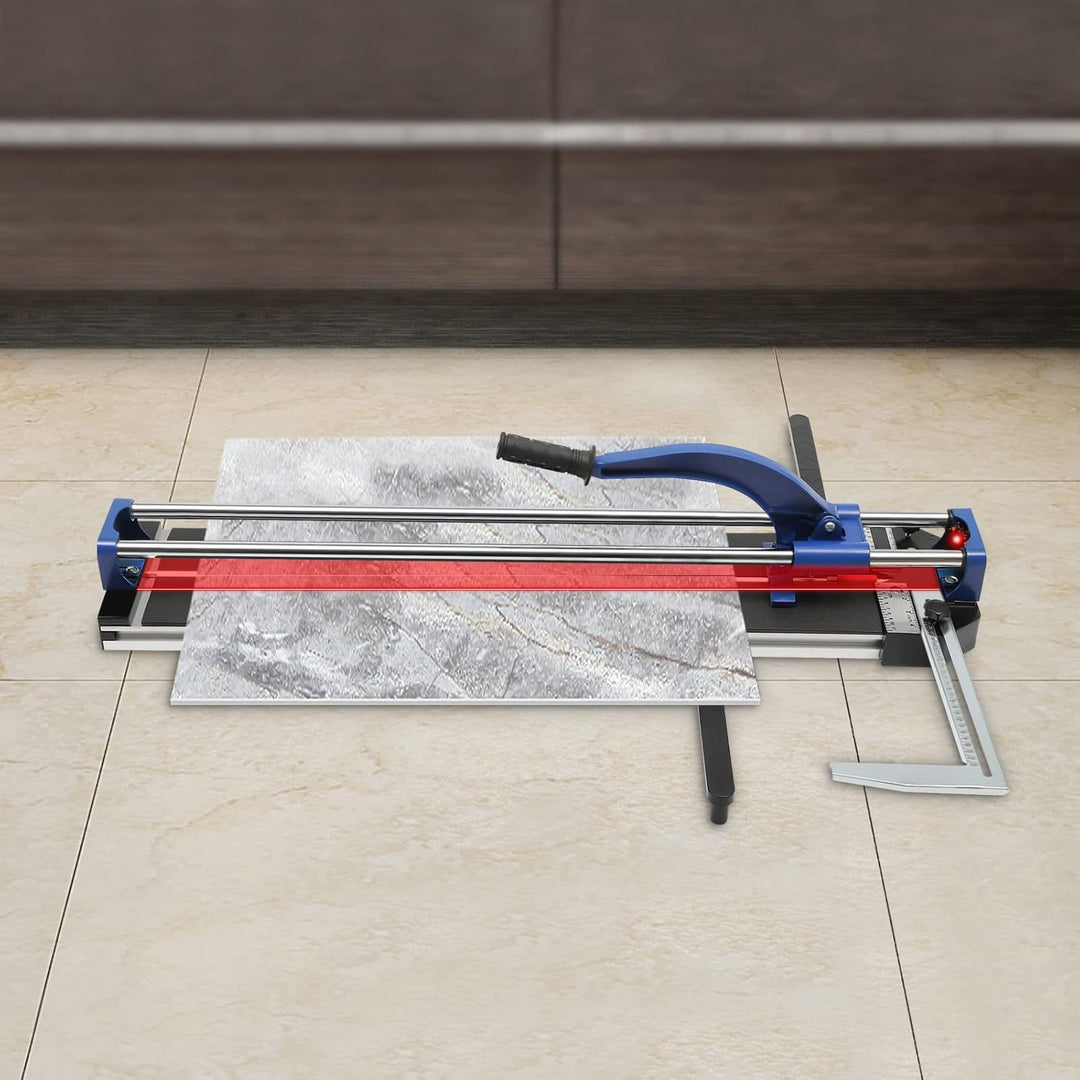 Fliesenschneider Manuell 800F | 80 cm Schnittlänge | Wolframkarbid Schneidrad | Infrarot-Positionier