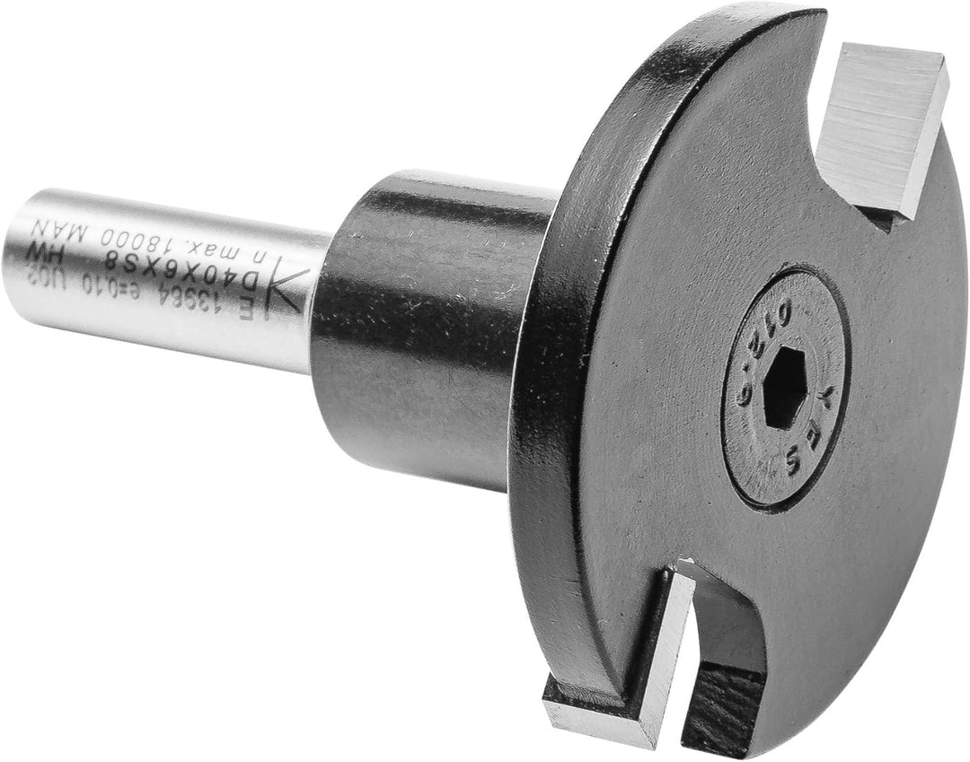 ENT 13964 Scheibennutfräser HW, Schaft (S) 8 mm, Durchmesser (D) 40 mm, NL 6 mm, GL 50 mm, auf Aufna