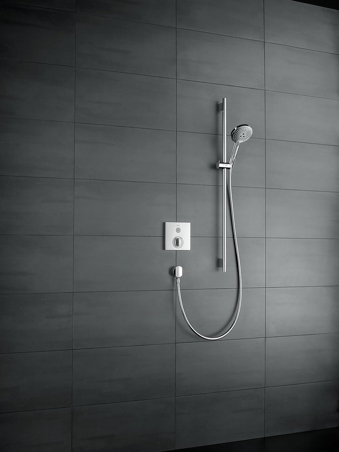 hansgrohe Unica' Croma Duschstange 0,65m, Chrom 0,65m ohne Brauseschlauch, 0,65m ohne Brauseschlauch