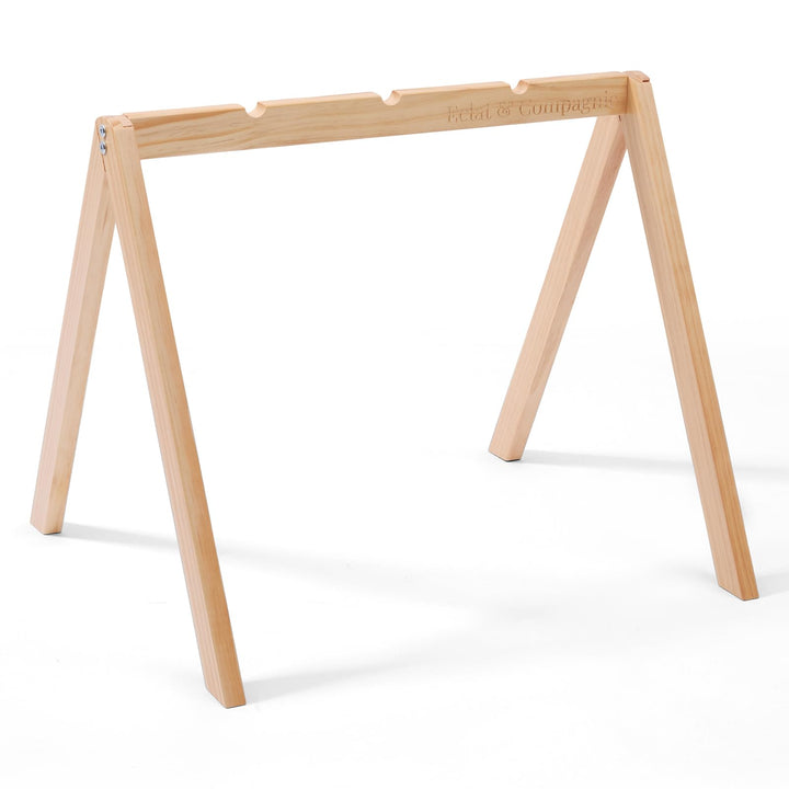 Eclat & Compagnie - Spielbogen für Babys aus Holz – Montessori Portal mit graviertem Logo – stabile