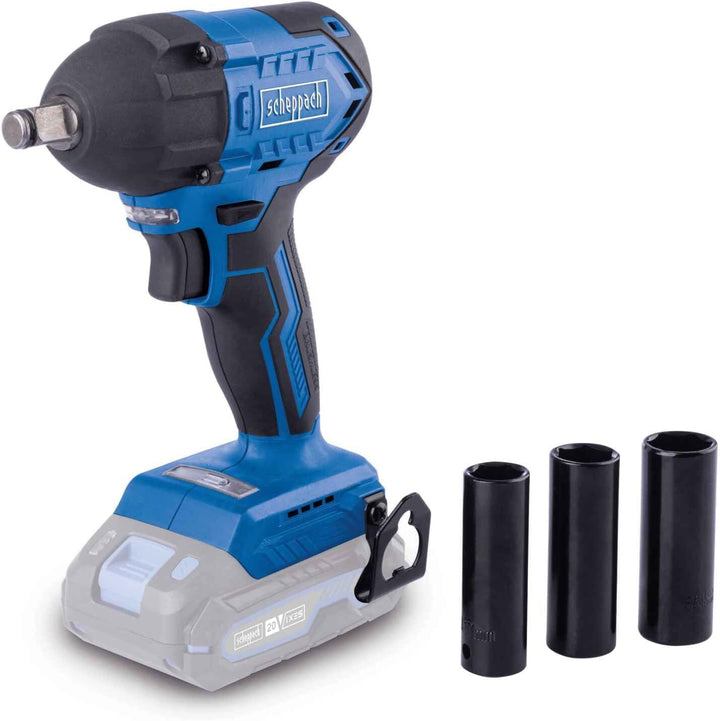 Scheppach Akku-Schlagschrauber BC-IW350-X 20V Brushless | Drehmomentstufen 180-350 - 370Nm | Schlagz