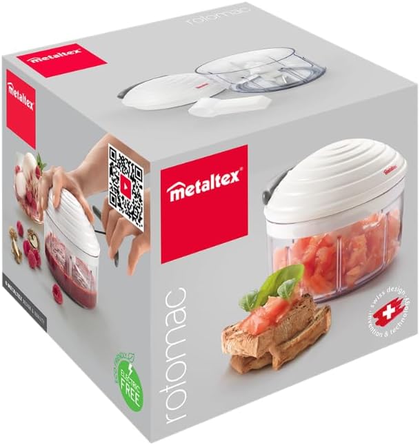 Metaltex 251680084 Rotomac Zerkleinerer, Weiss 1 - Pack Weiss, 1 - Pack Weiß